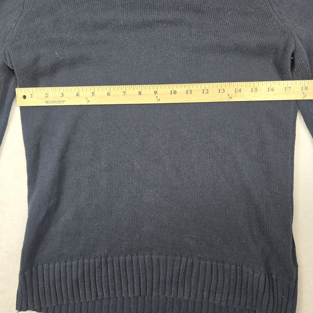 Nautica Women's‎ Size Medium Navy Blue Cowl Neck Pullover Sweater - Picture 2 of 5